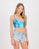 Spring Bustier Electric Blue